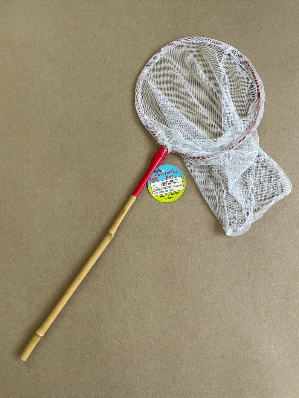 Butterfly Net, bamboo white red